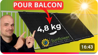 Miniature vidéo Vincent VinTech : Test Kit solaire pour balcon plug and play 440W