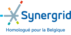 Logo Synergrid pour l'homologation des kits de panneaux solaires plug and play
