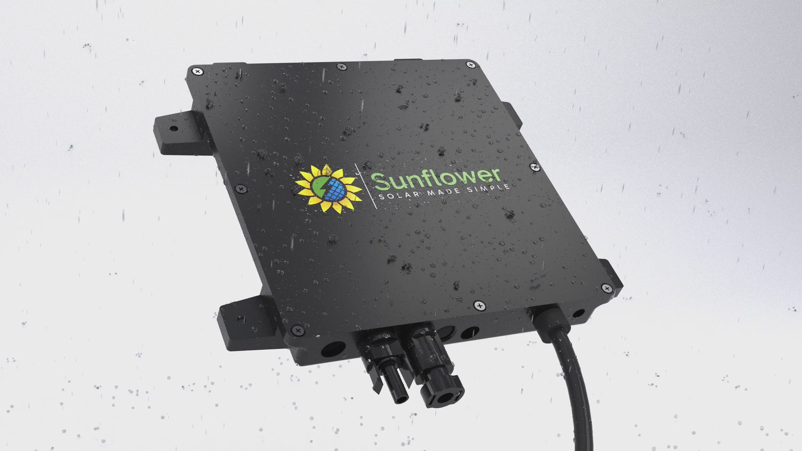 Charger la vidéo: vidéo micro-onduleur sunflower solar résistant à la pluie