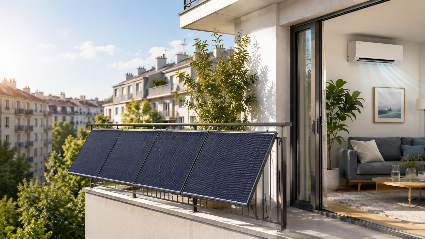 Kit panneau solaire avec climatisation