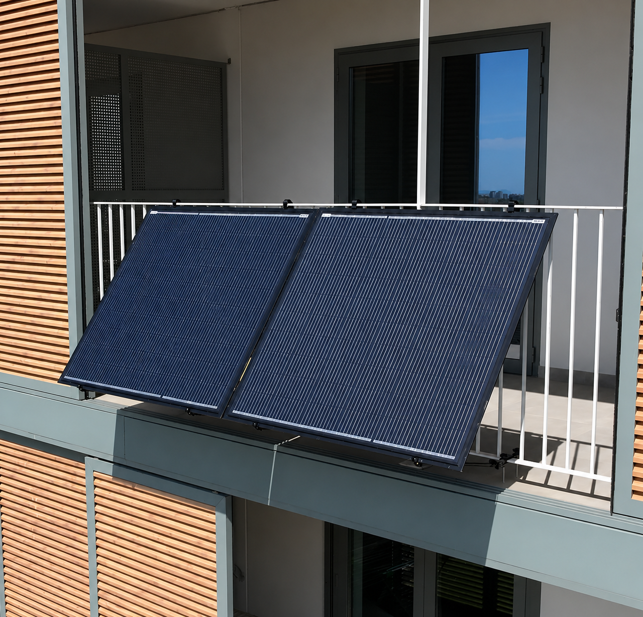 Kit solaire pour balcon 440 W inclinable — Sunflower Solar