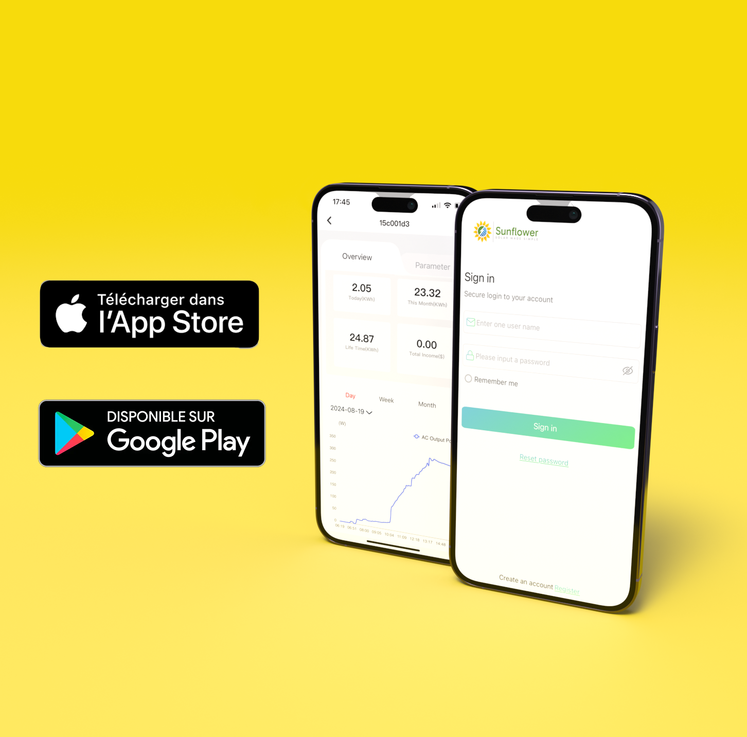 Sunflower App voor iphone en android